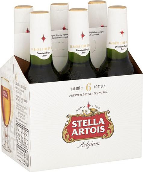 Stella 1 x 6 pack 330ml btl