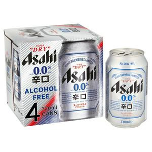 Asahi 0.0 pack 4 x 330ml cans