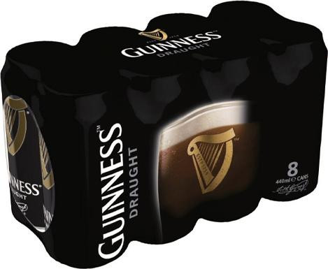 Guinness 1 x 8 pack 440ml cans