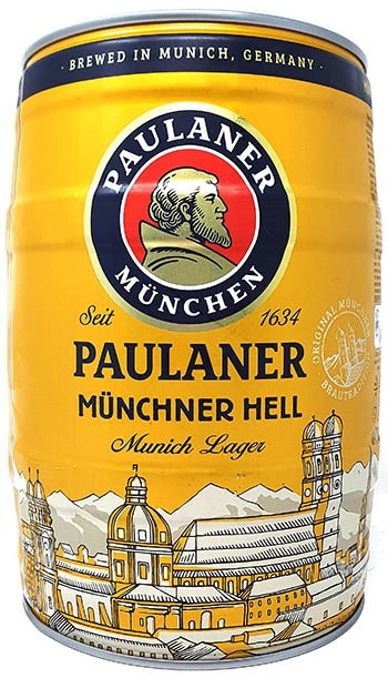 Paulaner Munchner Hell mini keg 1 x 5 litres
